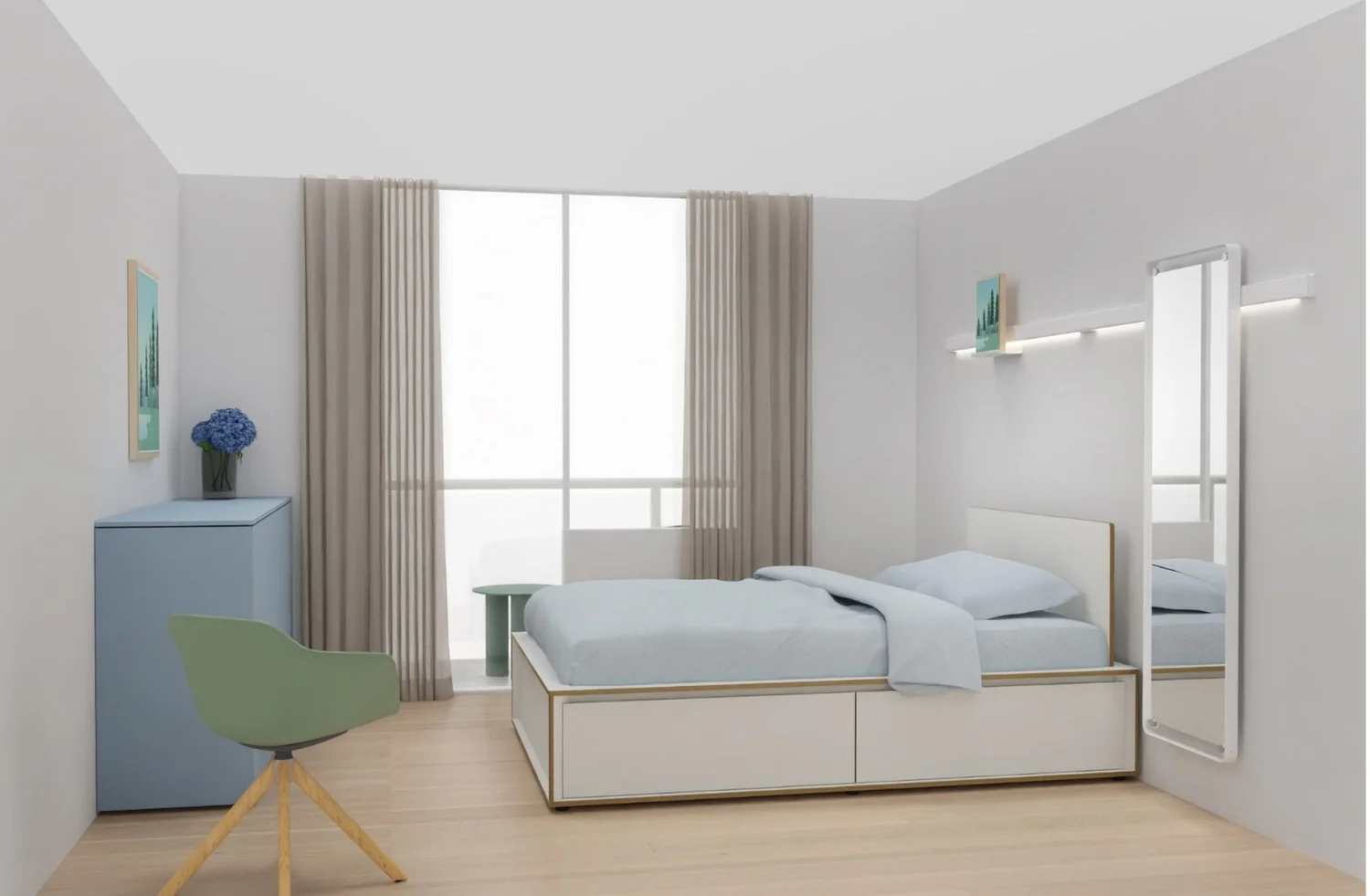 Großzügig und hell durchflutet. Viel Platz zum Leben, Arbeiten und Entspannen mit intelligenter Raumaufteilung und großen Fenster flächen.