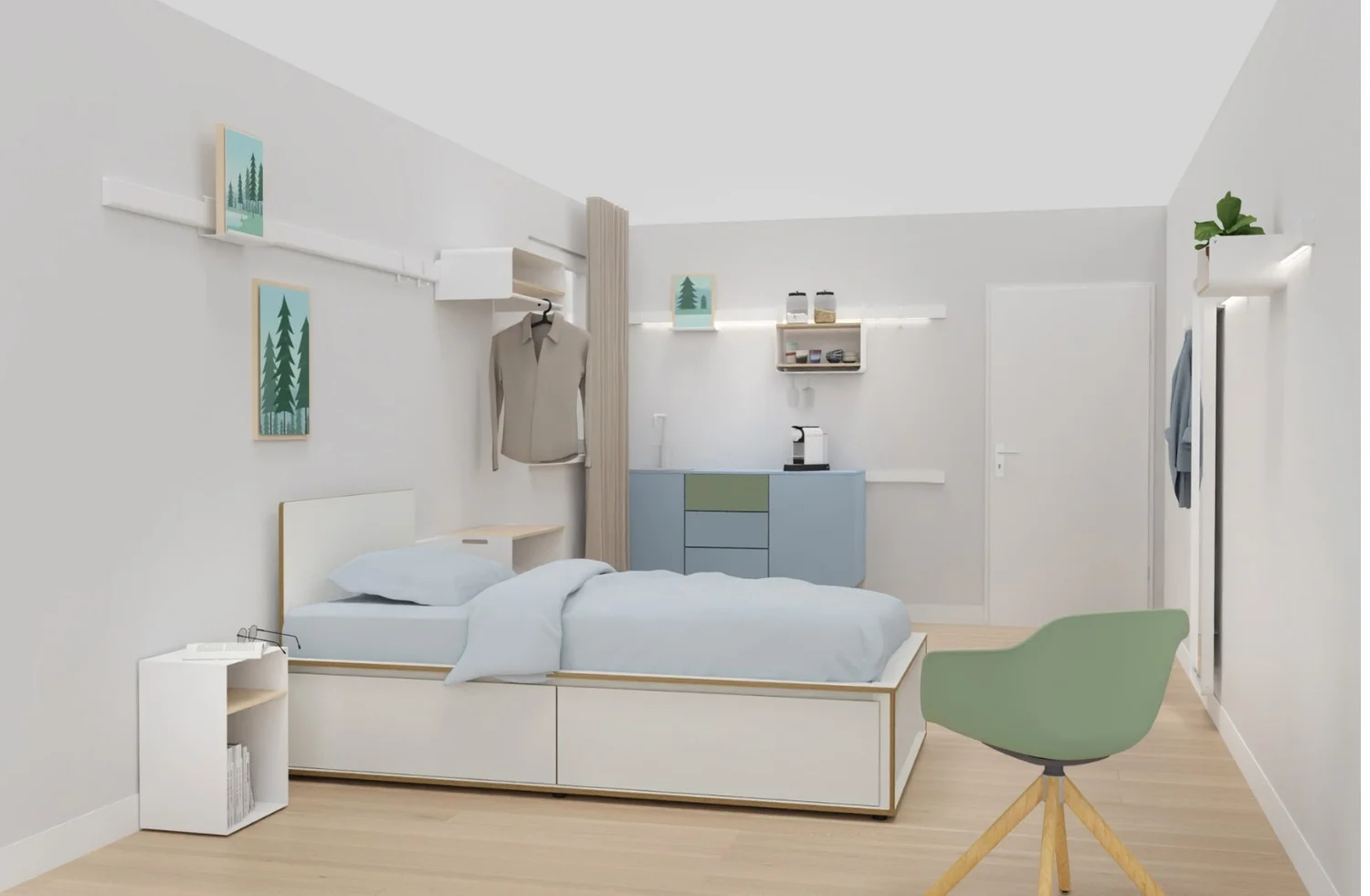 Alles auf einen Blick. Ein perfekt ausbalanciertes Grundriss, der genau das bietet, was man braucht – ohne Abstriche bei dem Lebensqualität.