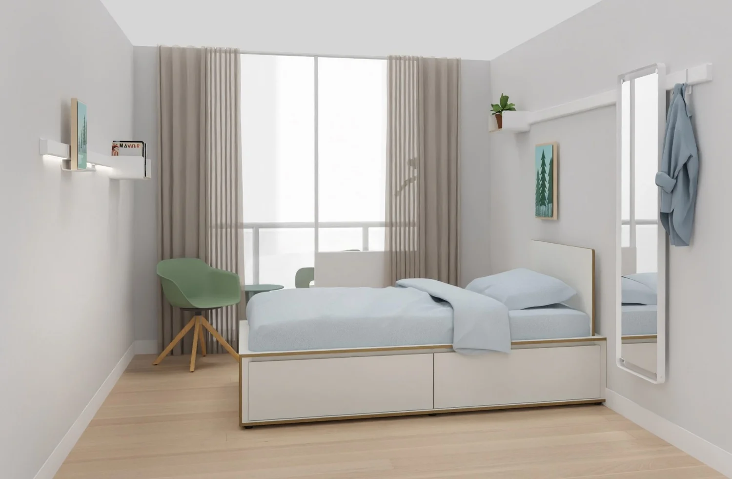 Kompakt und clever geplant. Hier zeigt sich, wie viel Komfort auf kleiner Fläche entstehen kann - wenn jeder Quadratmeter richtig genutzt wird.