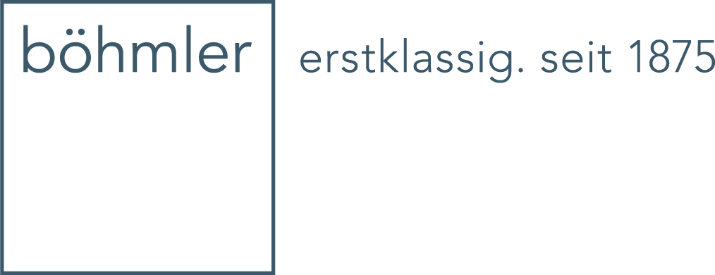 Logo der böhmler in blau